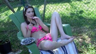 Kiera Winters Having a Smoke