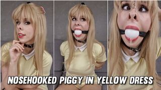 Pinkieneko - Nosehooked Piggy in Yellow Dress (fullHD)