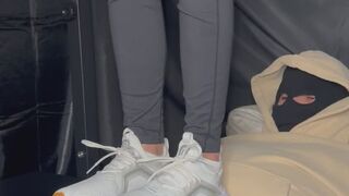 Just my balls getting trampled in sneakers, goddess bindi