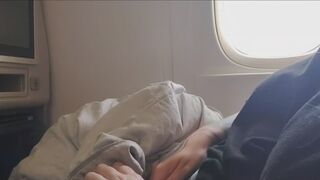 Airplane Solo Play: Orgasms, Business Class, Take Off