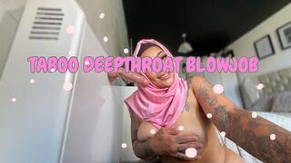 HIJAB SLOPPY GAGGING PUKE BLOWJOB