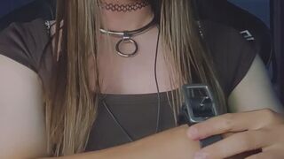 GlitterGiiiirl's leather cuffs try on with spicy end