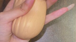 #268 - Squeezing your balls with my long nails