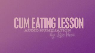 Cum Eating Lesson
