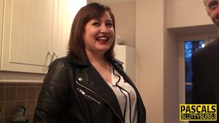 Real fat brit pounded