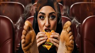 SMELLY ARAB SOLES AT MOVIE THEATER