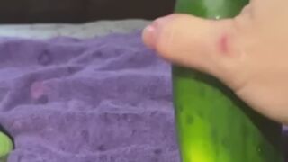 Pounded by a Thick & Long Cucumber!!