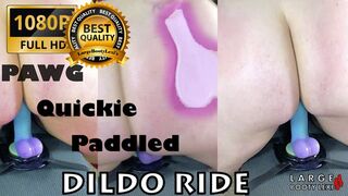 PAWG Gets Pounded – Quick Dildo Ride with a Paddle and Spanking! (1080p Portrait)