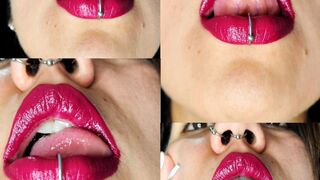 Big and red lips