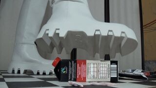 Tanja makes me cum under her monstrous boots - Cam 2