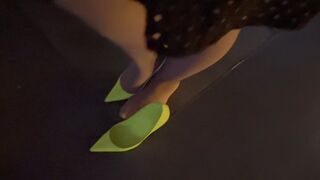 Club night in yellow Loubs part 2 Clubbing