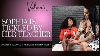 Sophia Is Tickled By Her Teacher