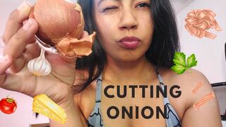 Watery eyes (cutting onion)