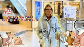 Stepsister's Sunday Shopping Ended With Sloppy Blowjob at Home