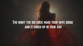 The night the big cock made your wife giggle and it ended up in your ass