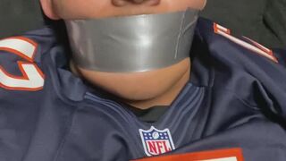 Football player enjoying himself