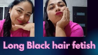 Fetish long black hair