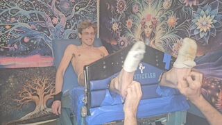 Rox Tickle Chair: Colin punished!