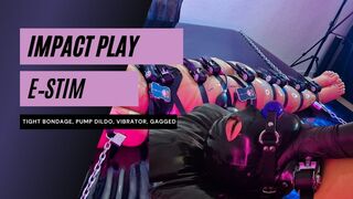 Latex Electro Bondage: Rough Play session