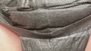 Watch and hear me piss pee in my adult diaper daddy told me too