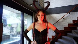 (UHD 4K) Demonatrix P1: A FETISH RITUAL TURNED INTO A CALL OF THE RULER OF SIN AND VICE- Foot fetish, foot worship, sole licking and total obedience