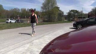 fucked in own car