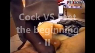 THE OLD PRIGIGAPE MOVIES - cock VS feet the beginning - Volume II