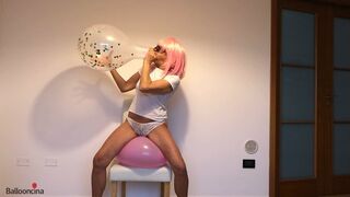 Balloon Seduction: The Final Pop & Confetti Explosion