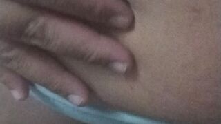 Belly button play in slow motion
