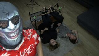 Double raw falaka in a pure classic position - Stacey and Lotta