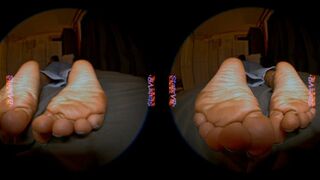 StatzVR BSM's Toe Curls and Sole Wrinkles in 4K VR180 3DSBS