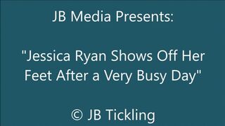 Jessica Ryan Shows off Her Tired Feet - HD