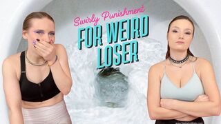 Swirly Punishment for Weird Loser in Girls Gym Bathroom - Humiliation Dirty Talk