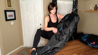 Zippering Down Jackets From Black Garment Bag No 2