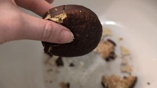 Verbal Humiliation Toilet Pee on Chocolate Pies for Piggy
