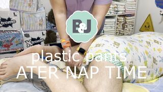 Plastic pants after nap time