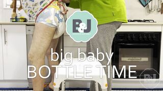 Big baby bottle time
