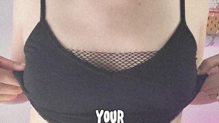 Your small titty goth gf jerks off for you
