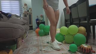 Shoes balloon pop
