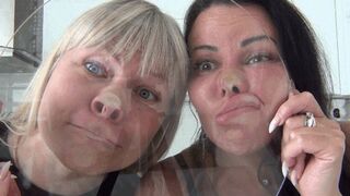 Flattened face on glass aECR