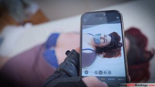 Lacey - Grabbed By The Toe Tie Burglar 4K ( BBW Bondage ,Duct Tape Gag , Bra Exposed , Toe Tied )