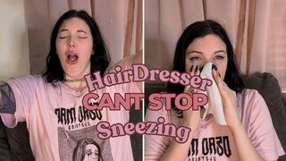 Hairdresser Cant Stop Sneezing