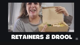 Retainer drool overload ( I try to eat and can’t stop dripping)