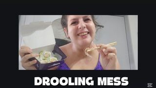 Retainers Drooling While Eating ( Messy Sushi Date)