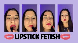 Red lips, moist and ready to tempt i paint them slowly, with soft, sensual storkes