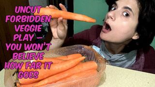 Uncut forbidden veggie play – you won’t believe how far it goes