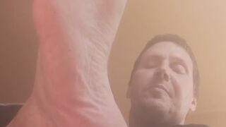 You loser, you foot pervert! You sicko!