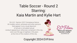 Kaia Martin vs Kylie Hart: Strip Table Soccer Showdown WMV