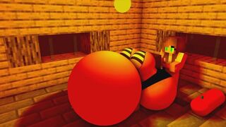 Rebecca's Sexy Air Belly Inflation