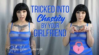 Tricked into Chastity Cage by Cute Girlfriend